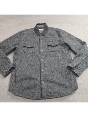 Marine Layer Jacket Large Gray Heather Rainier Shacket